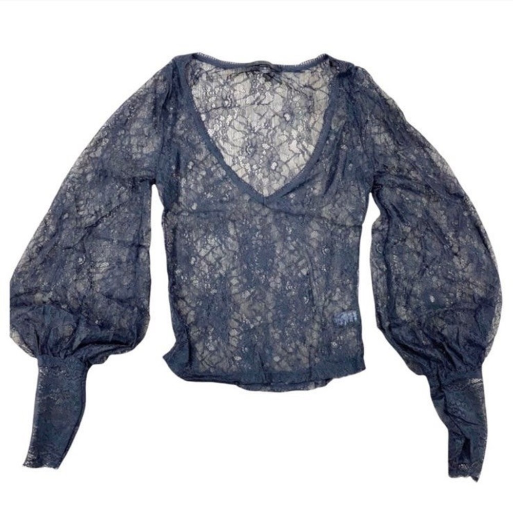 24HRS WIDOW Midnight Hour Lace Blouse size M